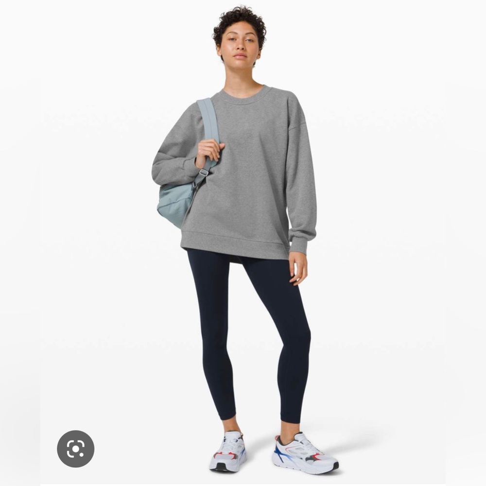 Lululemon Perfectly Oversized Crew-Heathered Grey Size Small